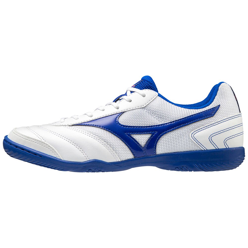 Mizuno Women's Soccer Cleats MRL Sala Club IN White/Blue - VSQIGBK-49